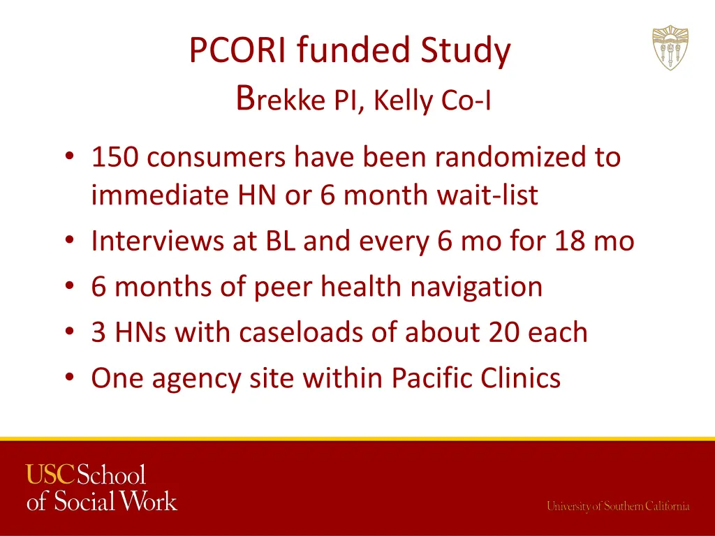 pcori funded study b rekke pi kelly co i