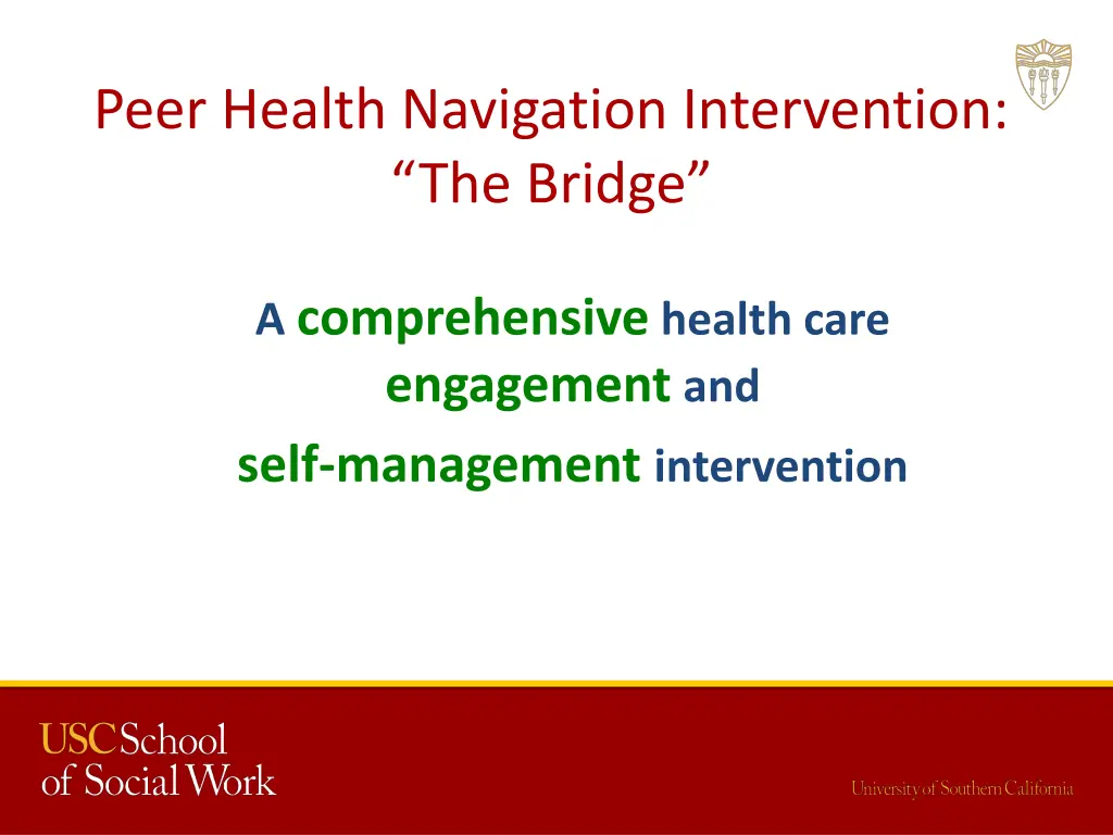 peer health navigation intervention the bridge