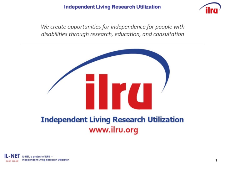 independent living research utilization