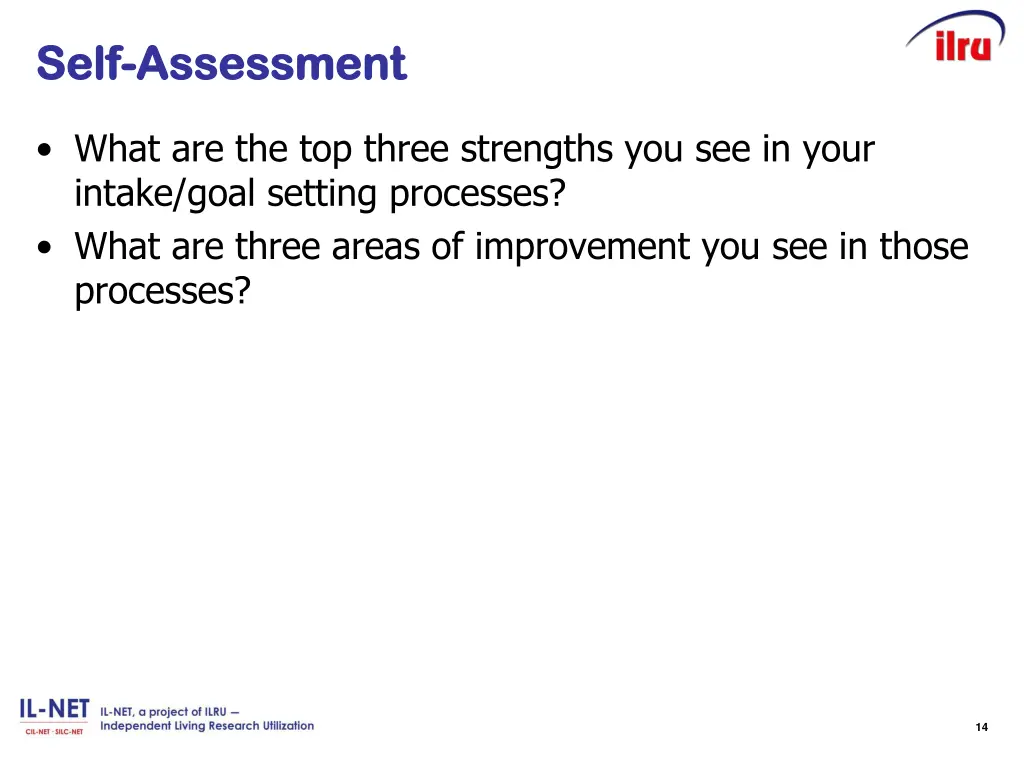 self self assessment assessment