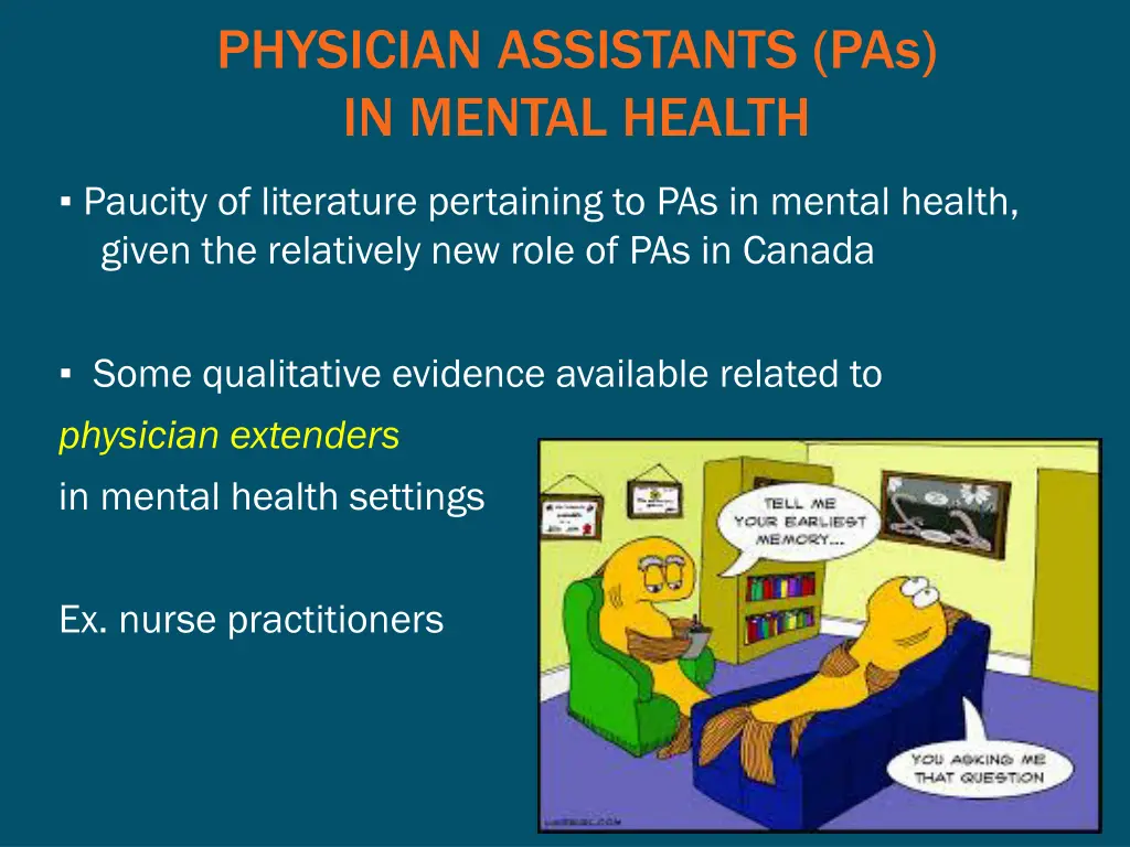 physician assistants pas in mental health