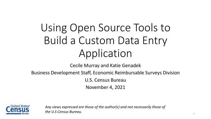 using open source tools to build a custom data