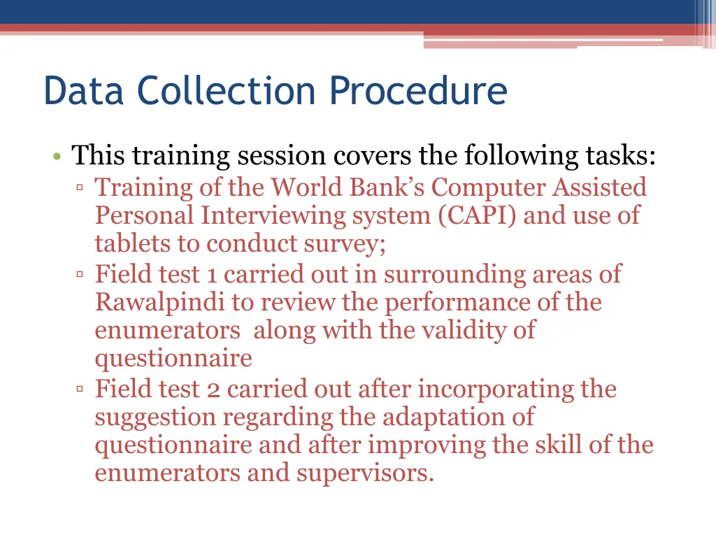 data collection procedure 1