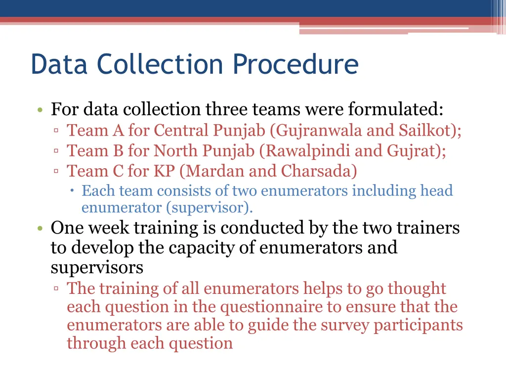 data collection procedure