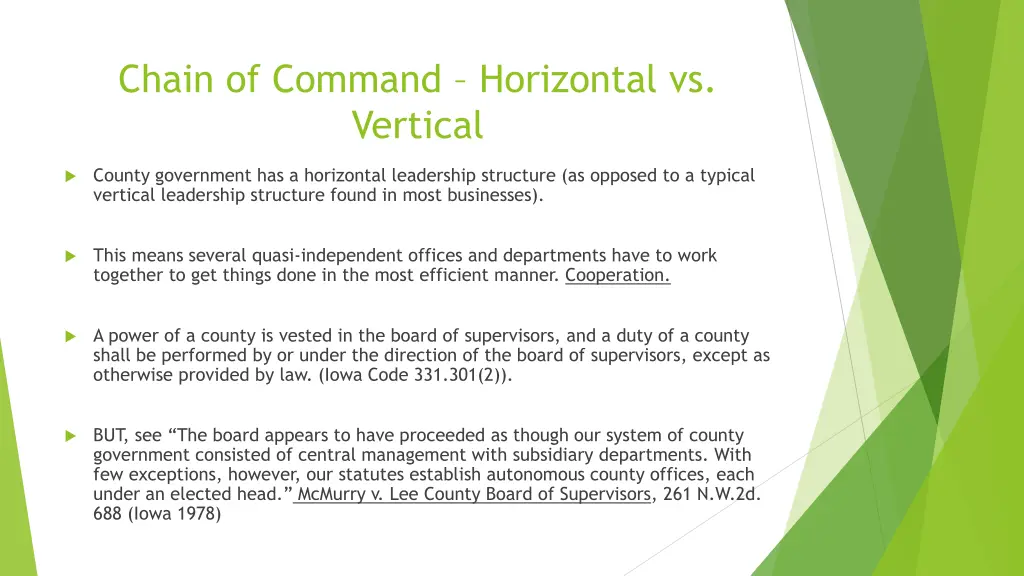 chain of command horizontal vs vertical