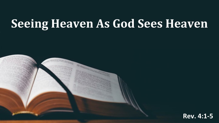 seeing heaven as god sees heaven