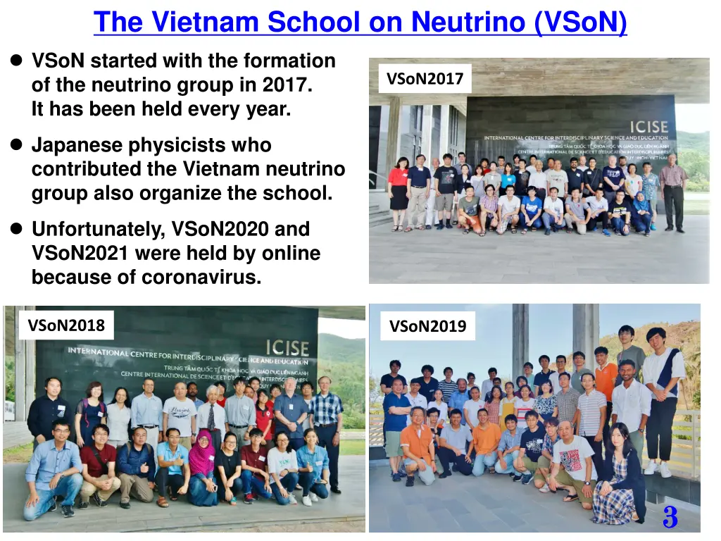 the vietnam school on neutrino vson