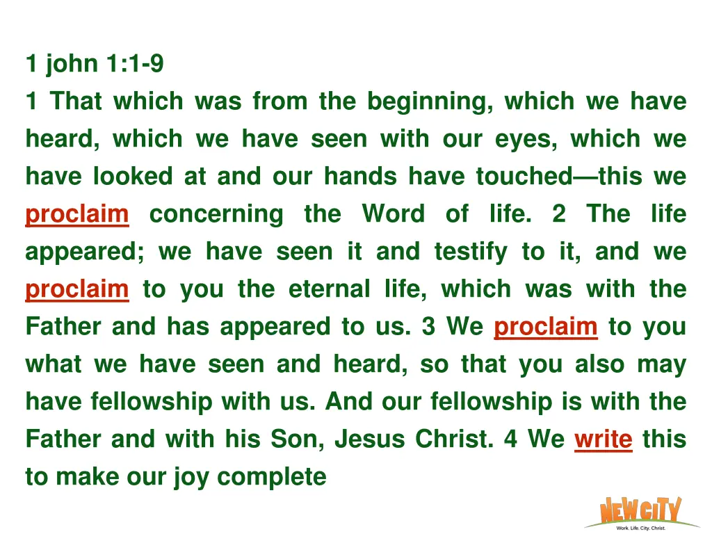 1 john 1 1 9 1 that which was from the beginning 1