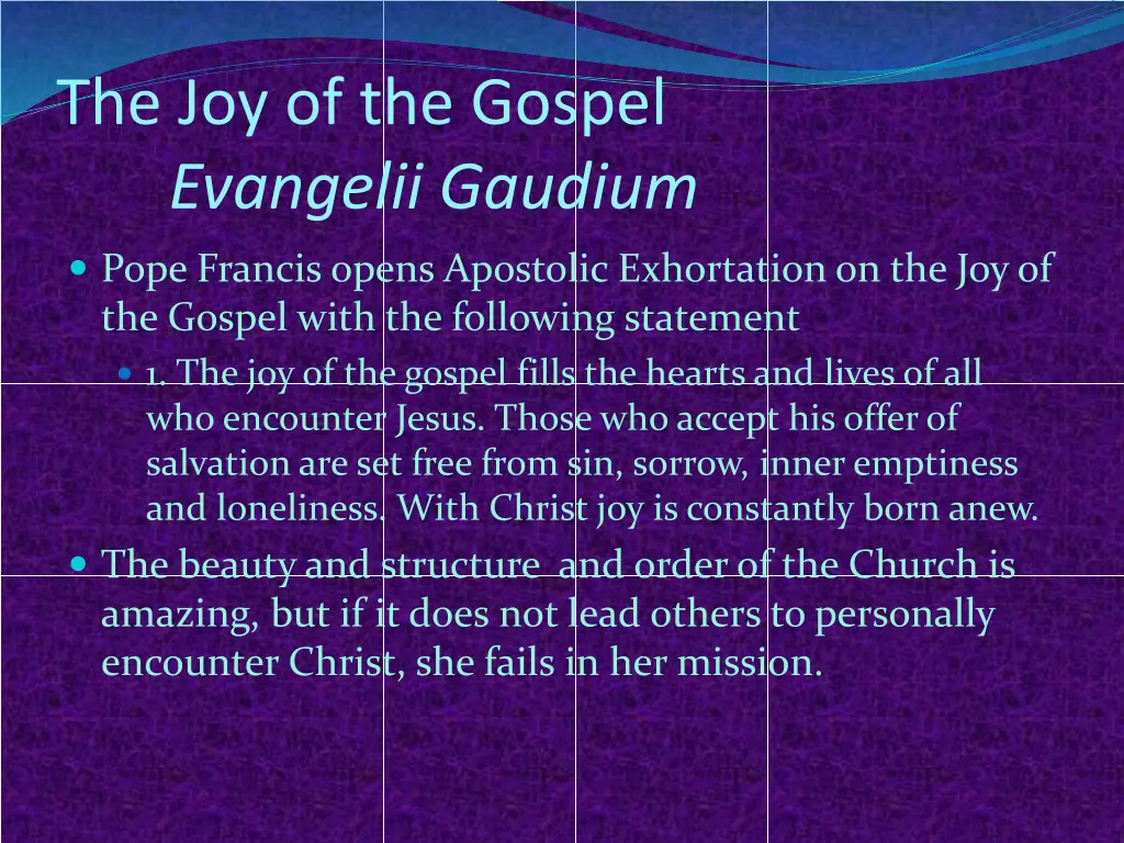 the joy of the gospel evangelii gaudium