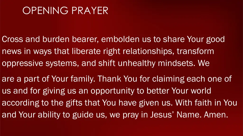 opening prayer 1