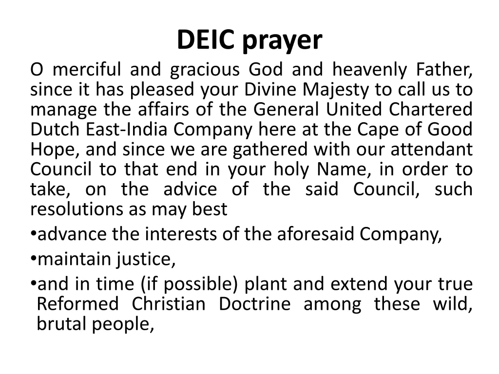 deic prayer