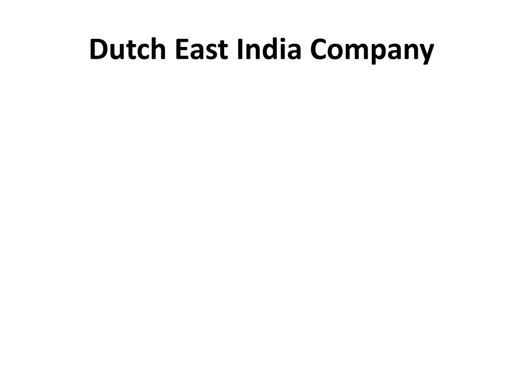 dutch east india company