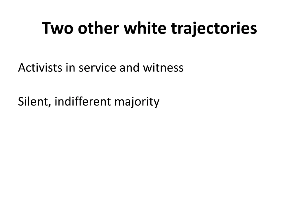 two other white trajectories