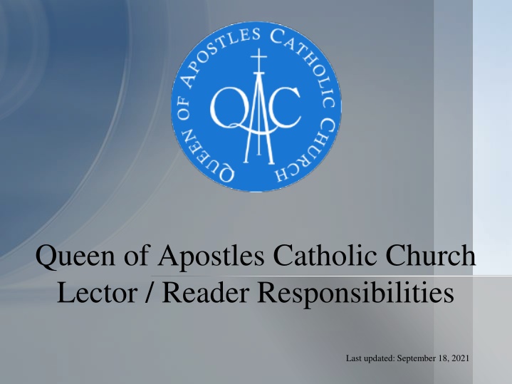 queen of apostles catholic church lector reader