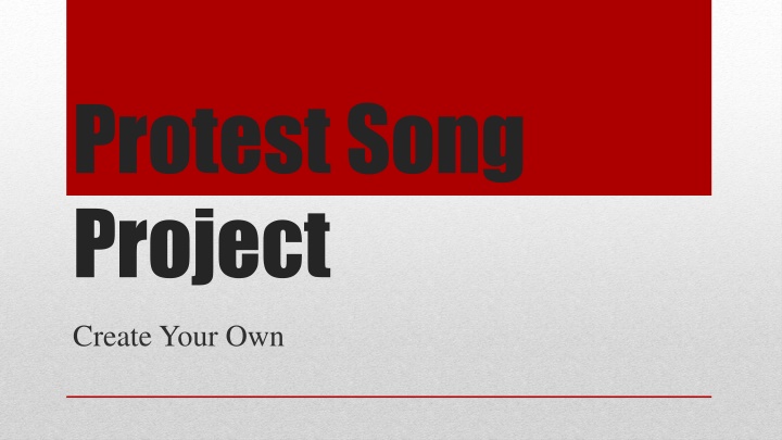 protest song project