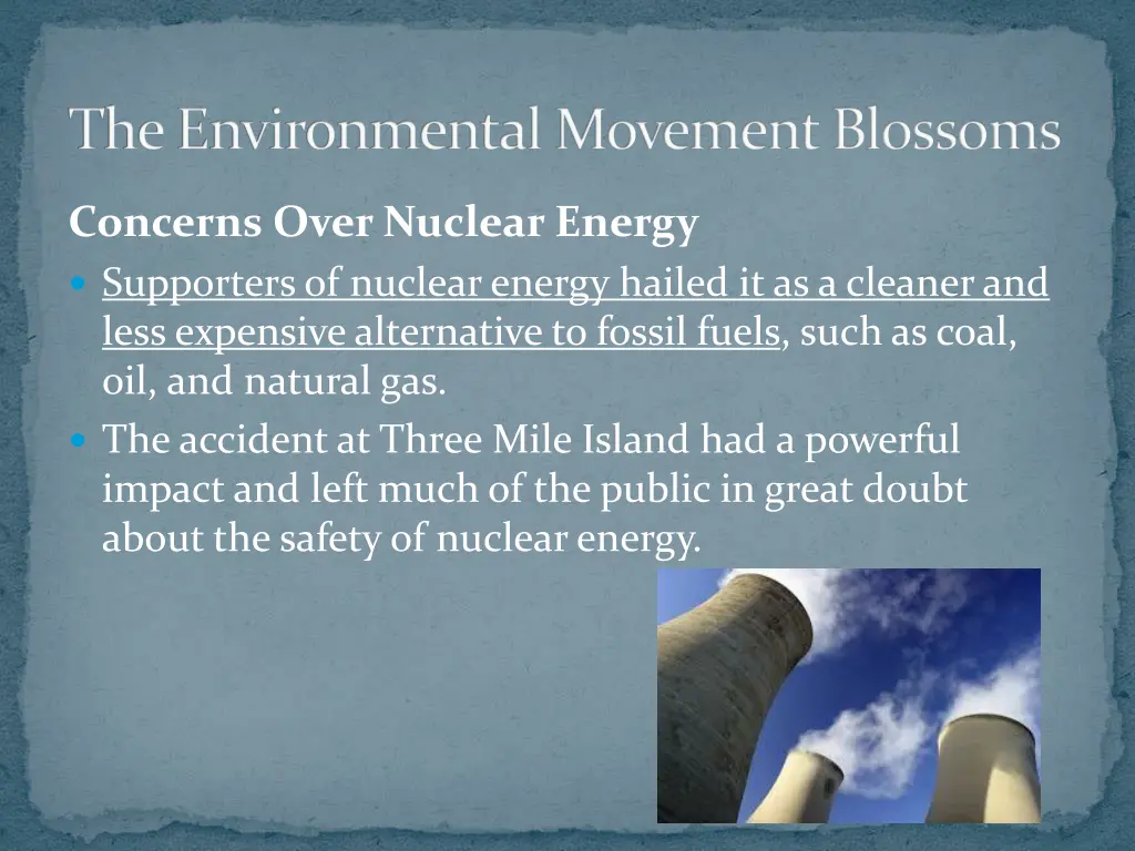 the environmental movement blossoms 3