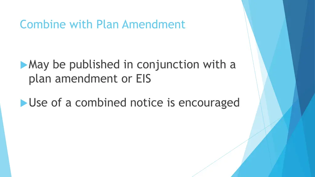 combine with plan amendment