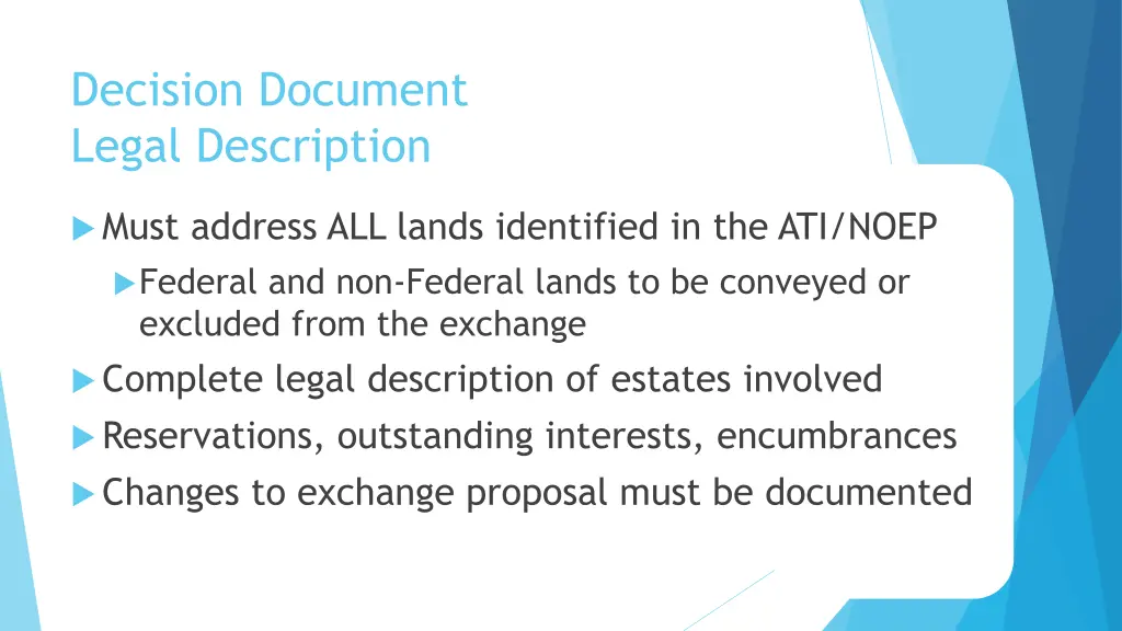 decision document legal description