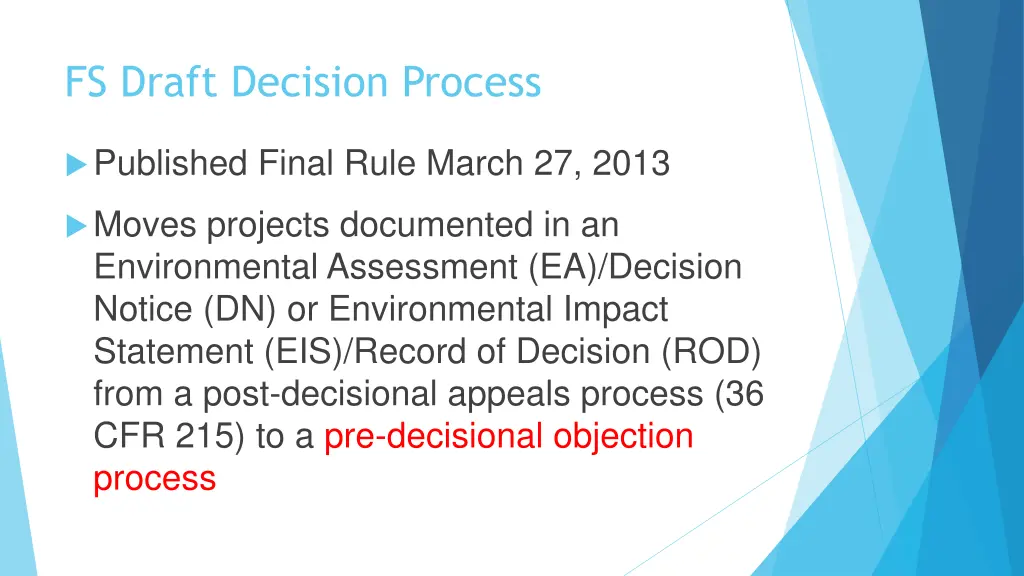 fs draft decision process