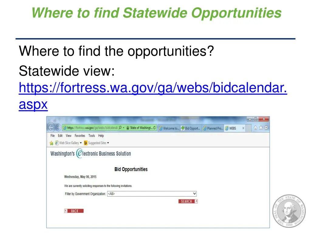 where to find statewide opportunities