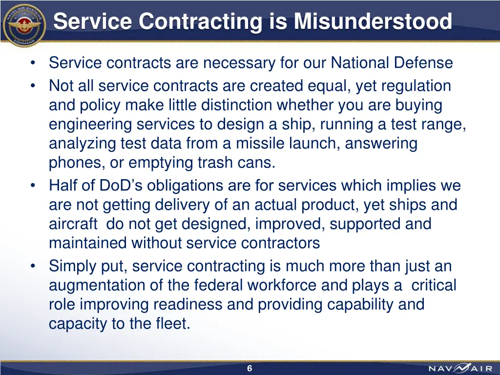 service contracting is misunderstood