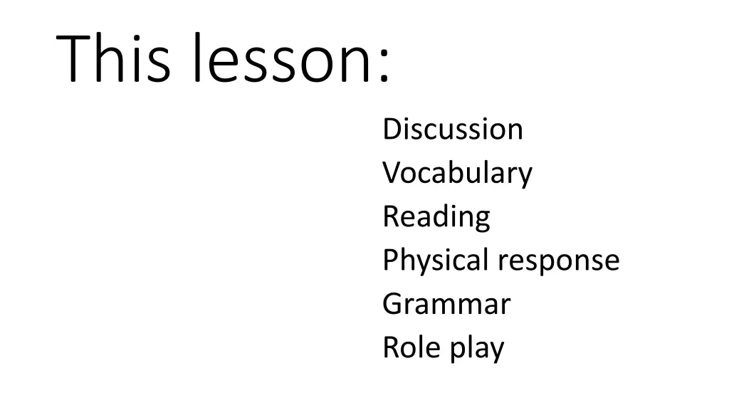 this lesson