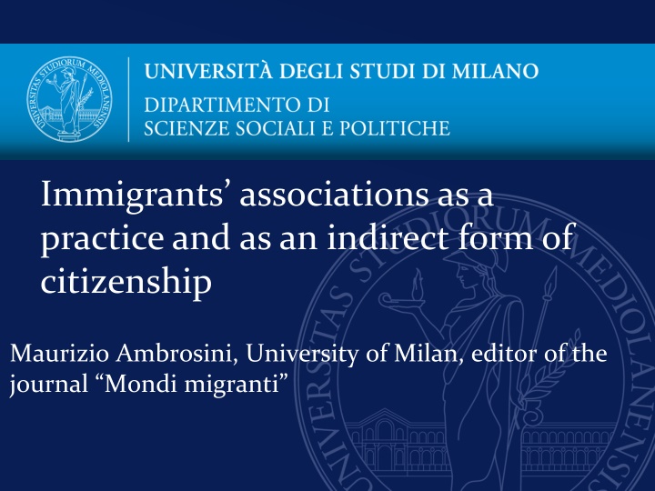 immigrants associations as a practice