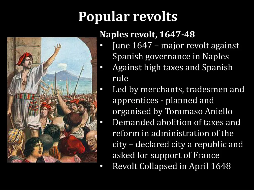 popular revolts naples revolt 1647 48 june 1647