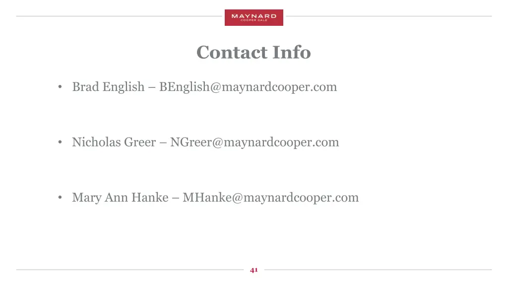 contact info