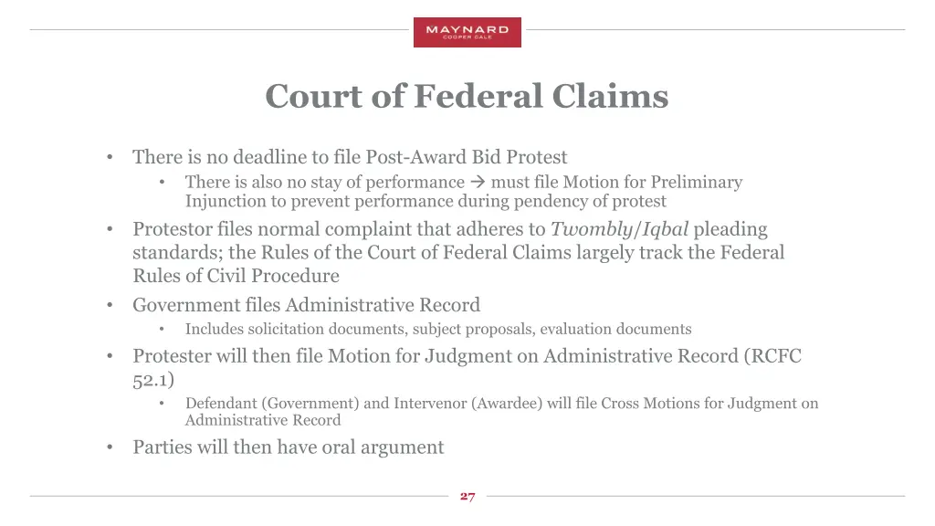 court of federal claims 1