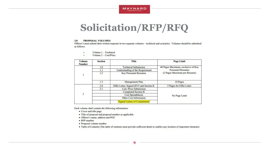 solicitation rfp rfq 3