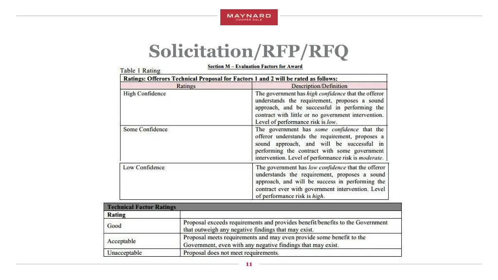 solicitation rfp rfq 5