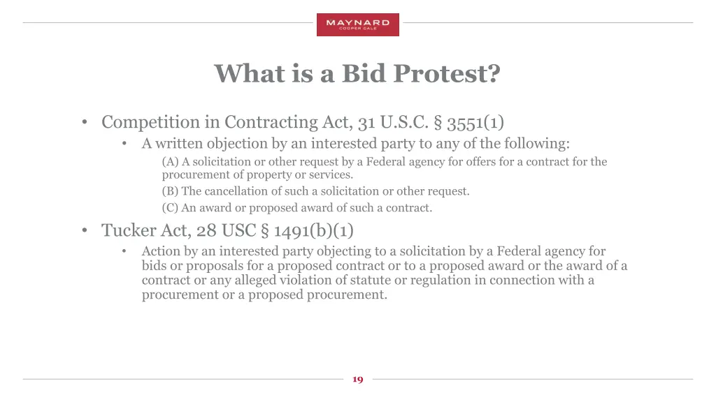 what is a bid protest