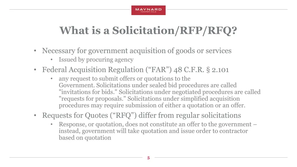 what is a solicitation rfp rfq