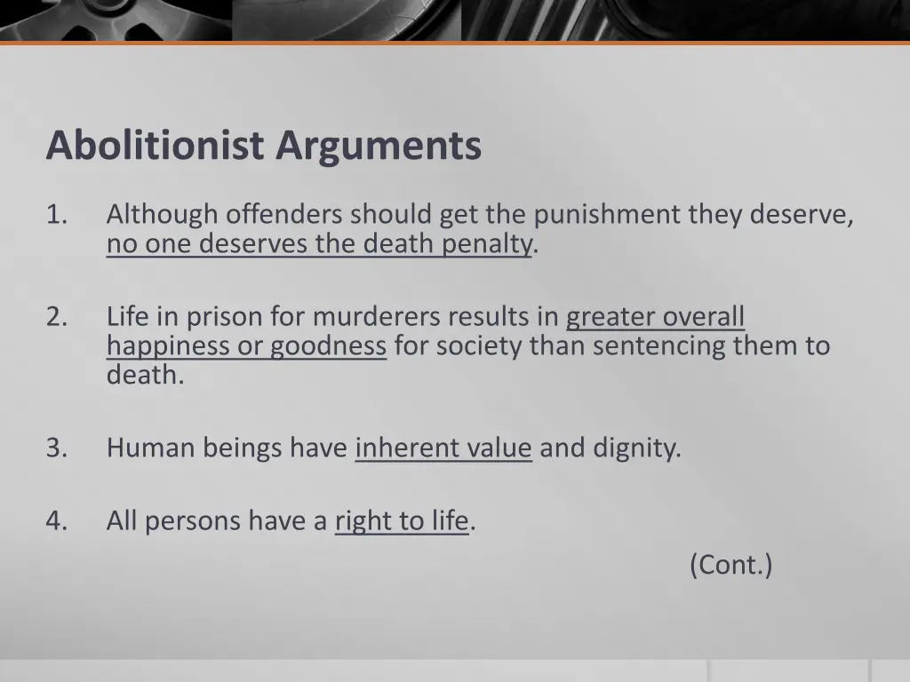 abolitionist arguments