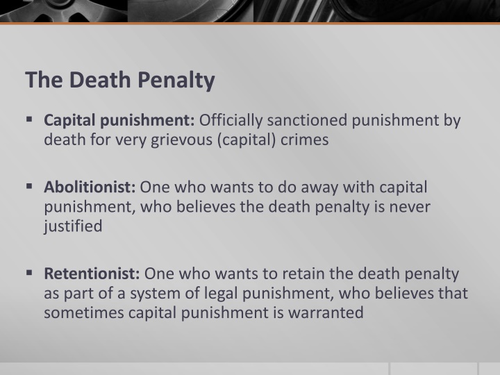 the death penalty