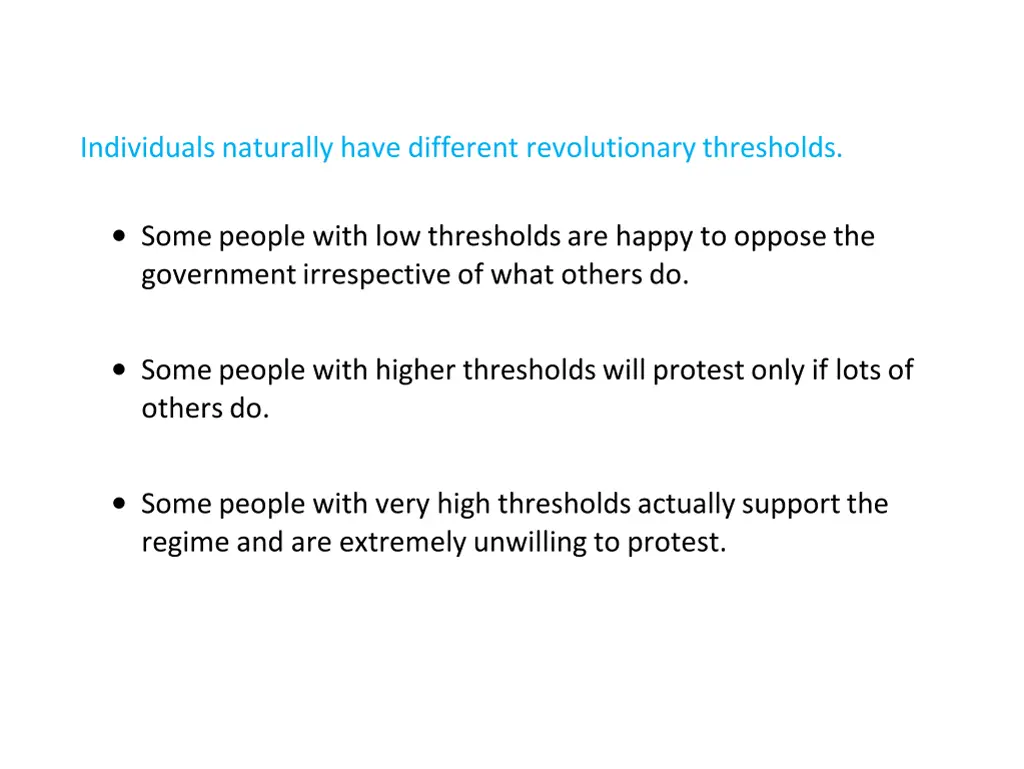 individuals naturally have different