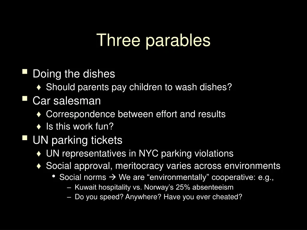 three parables