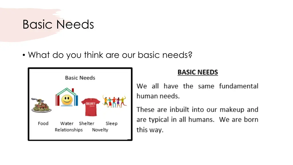 basic needs