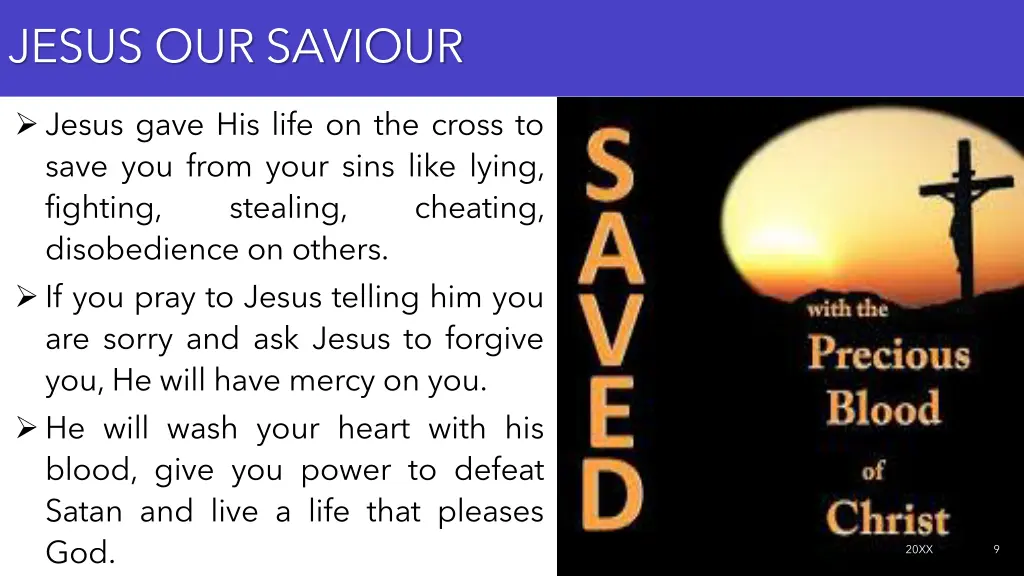 jesus our saviour