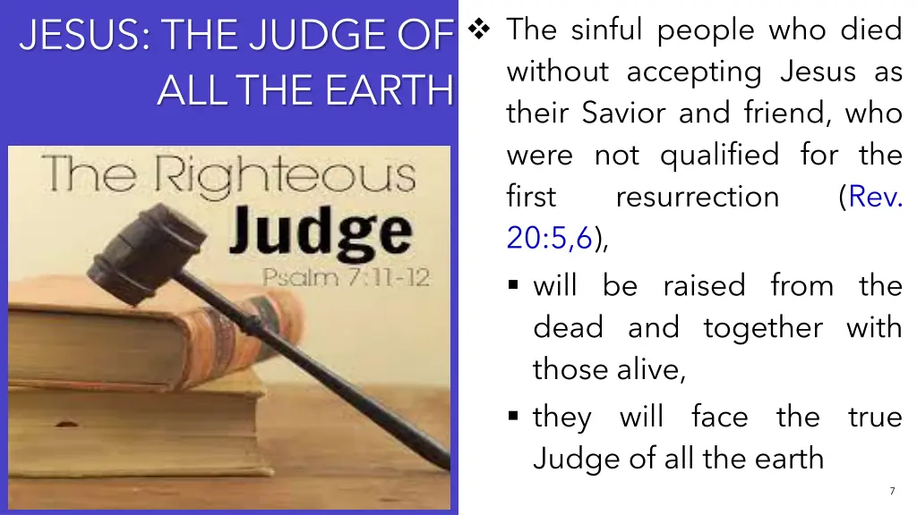 jesus the judge of all the earth