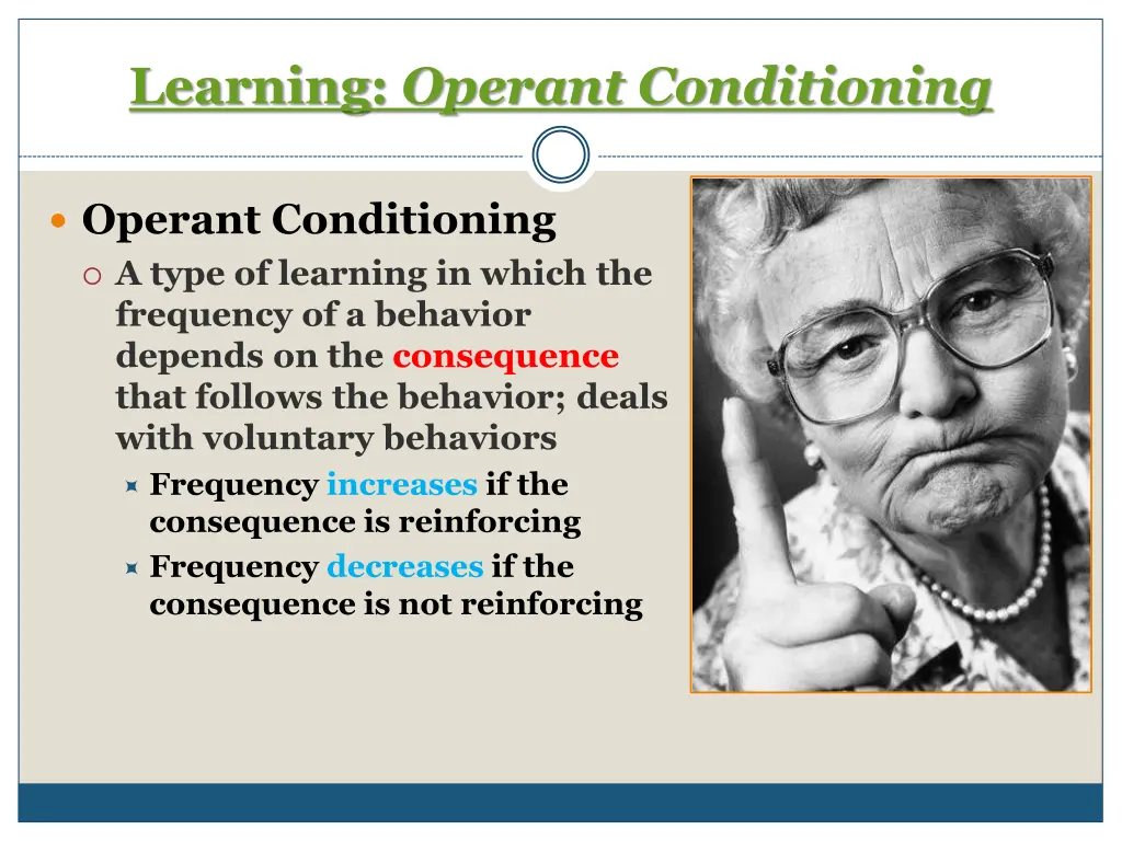 learning operant conditioning