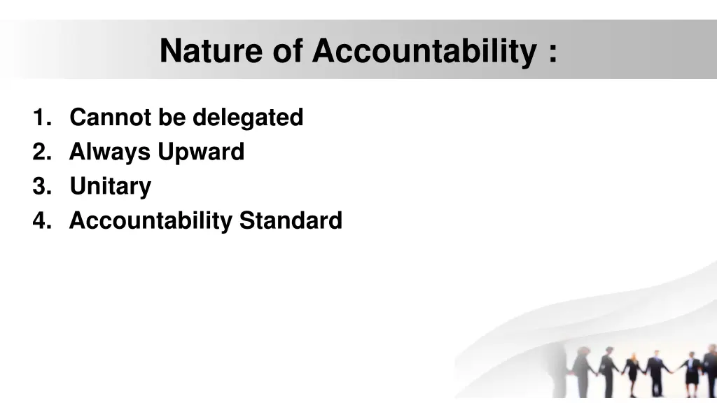 nature of accountability