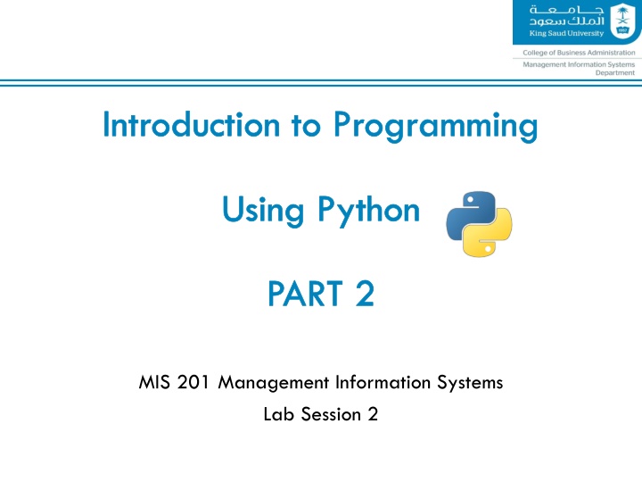 introduction to programming