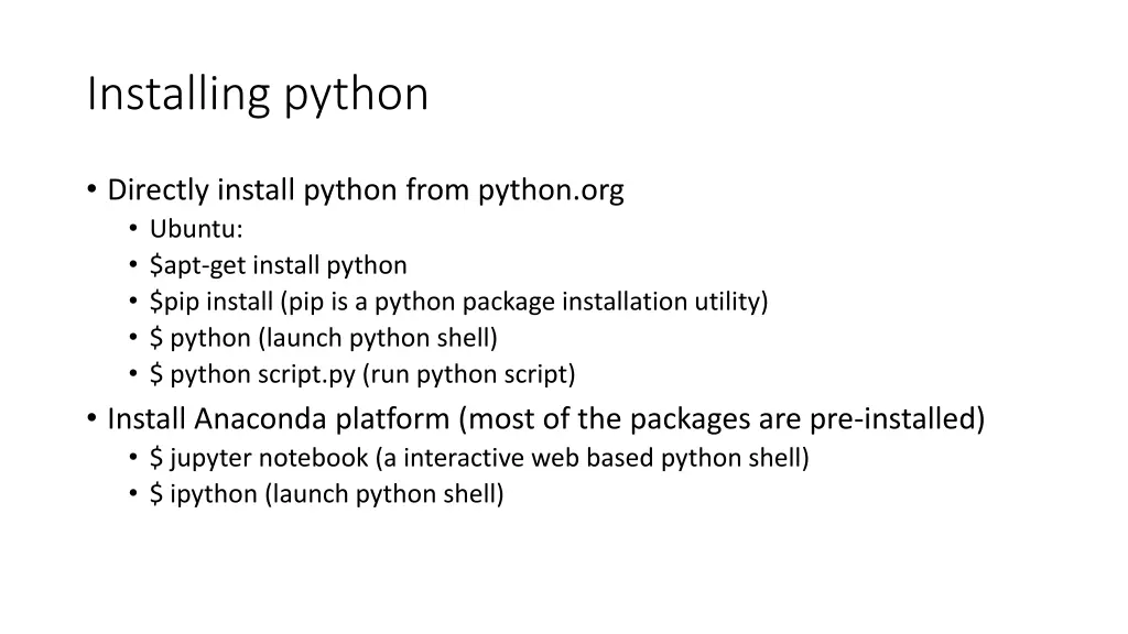 installing python