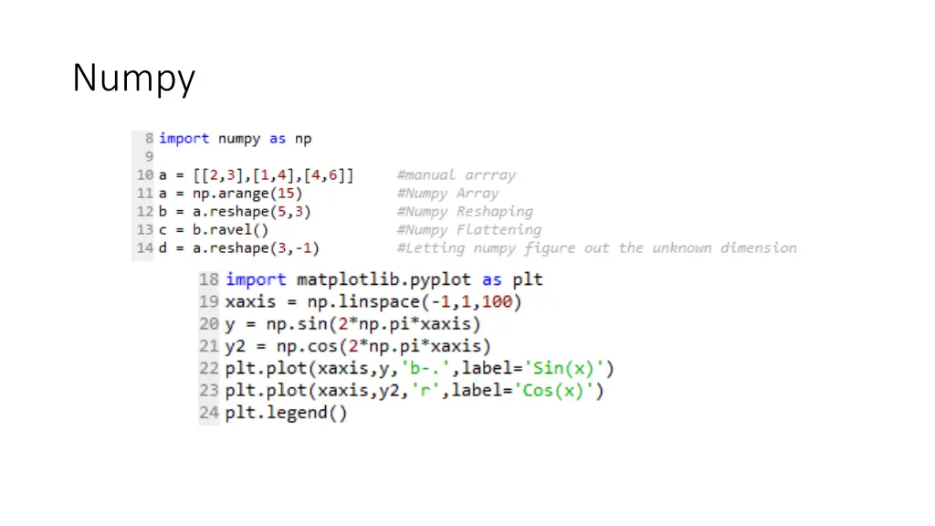 numpy 1