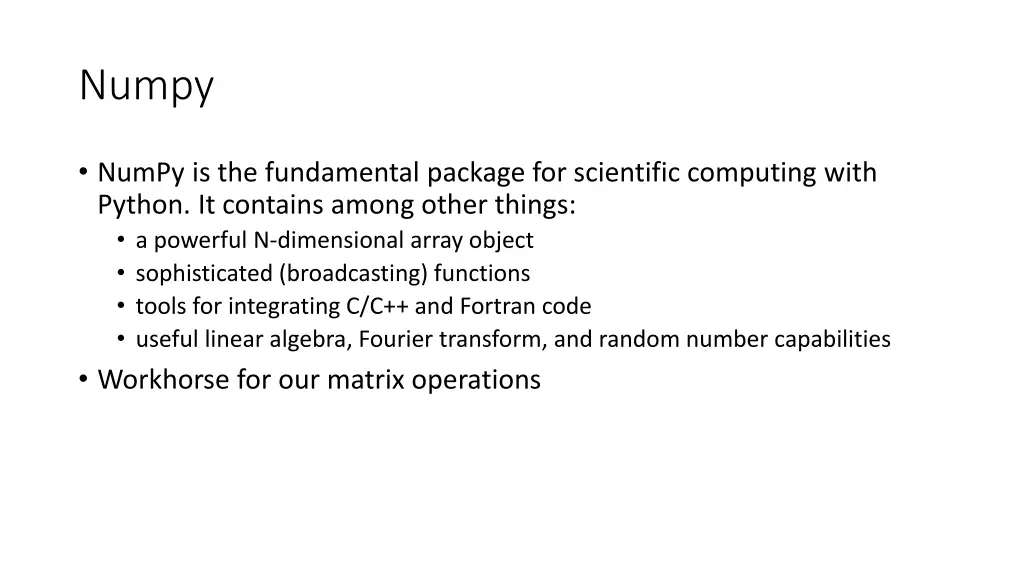 numpy