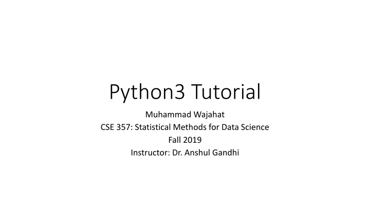 python3 tutorial