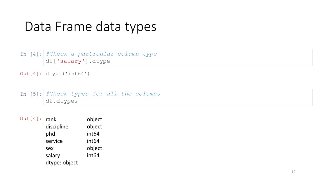 data frame data types 1