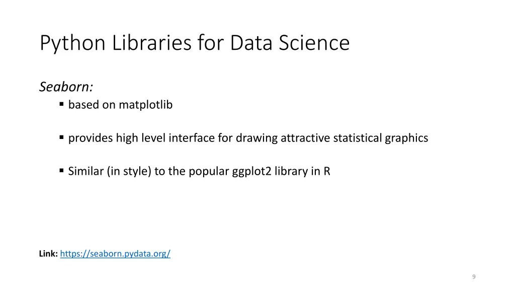 python libraries for data science 6